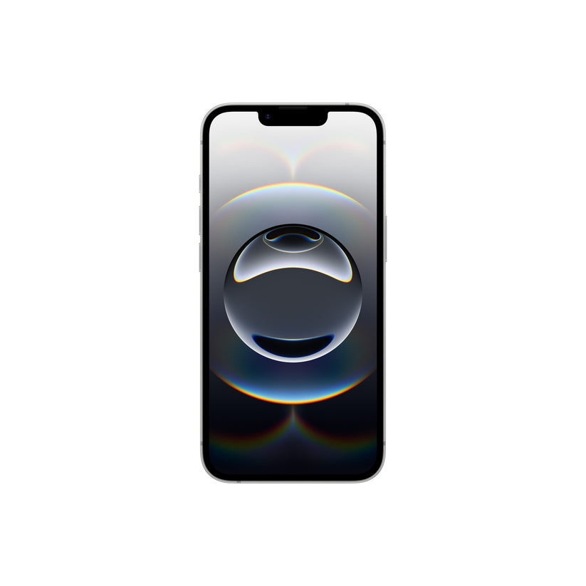 This latest image follows the same trend, presenting the front view of a white smartphone with a classic display notch instead of the Dynamic Island layout.