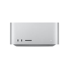Front angle view of the Apple Mac Studio M5 Max 18-core CPU 32-core GPU 512GB SSD available at Tradeline.