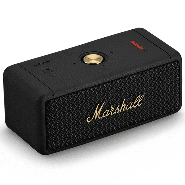 Marshall Emberton Portable Bluetooth Speaker - Black And Brass