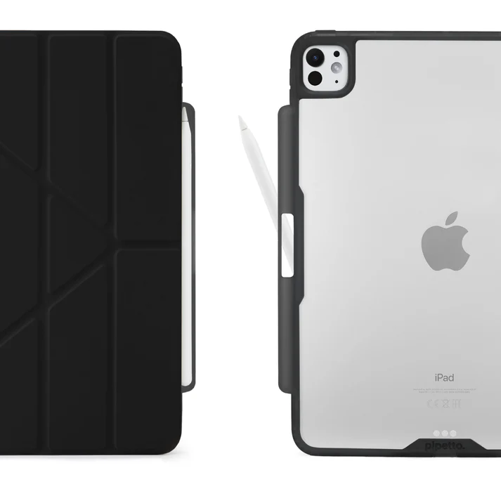 Pipetto iPad Pro 13 (2024) Origami No3 Pencil Case - Black