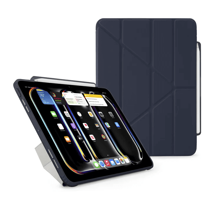 Pipetto iPad Pro 11 (2024) Origami No3 Pencil Case - Dark Blue