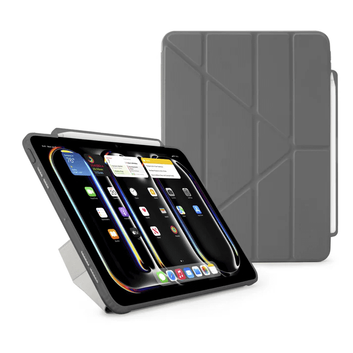 Pipetto iPad Pro 13 (2024) Origami No3 Pencil Case - Grey