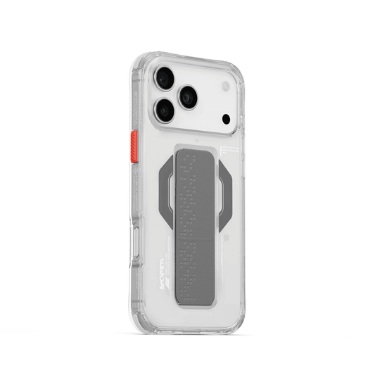 SKINARMA HAXA Mag-Charge iPhone 17 Pro Max with Grip-Stand - Clear