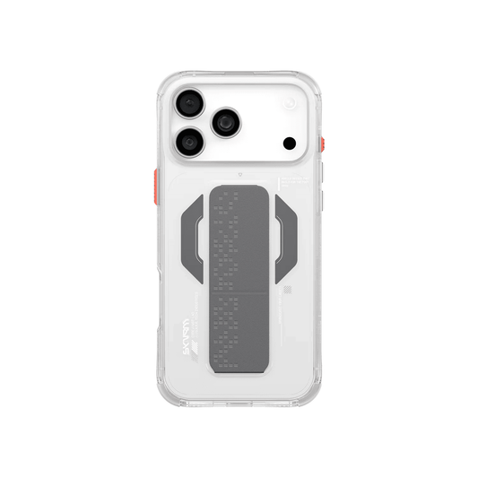 SKINARMA HAXA Mag-Charge iPhone 17 Pro Max with Grip-Stand - Clear