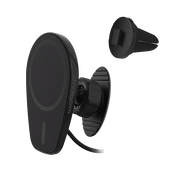 شاحن هاتف Scosche MagicMount Charge للوحة القيادة/فتحة التهوية - أسود