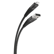 كابل Scosche StrikeLine فائق التحمل من USB-A إلى Lightning بطول 4 أقدام (1.2 متر) - رمادي