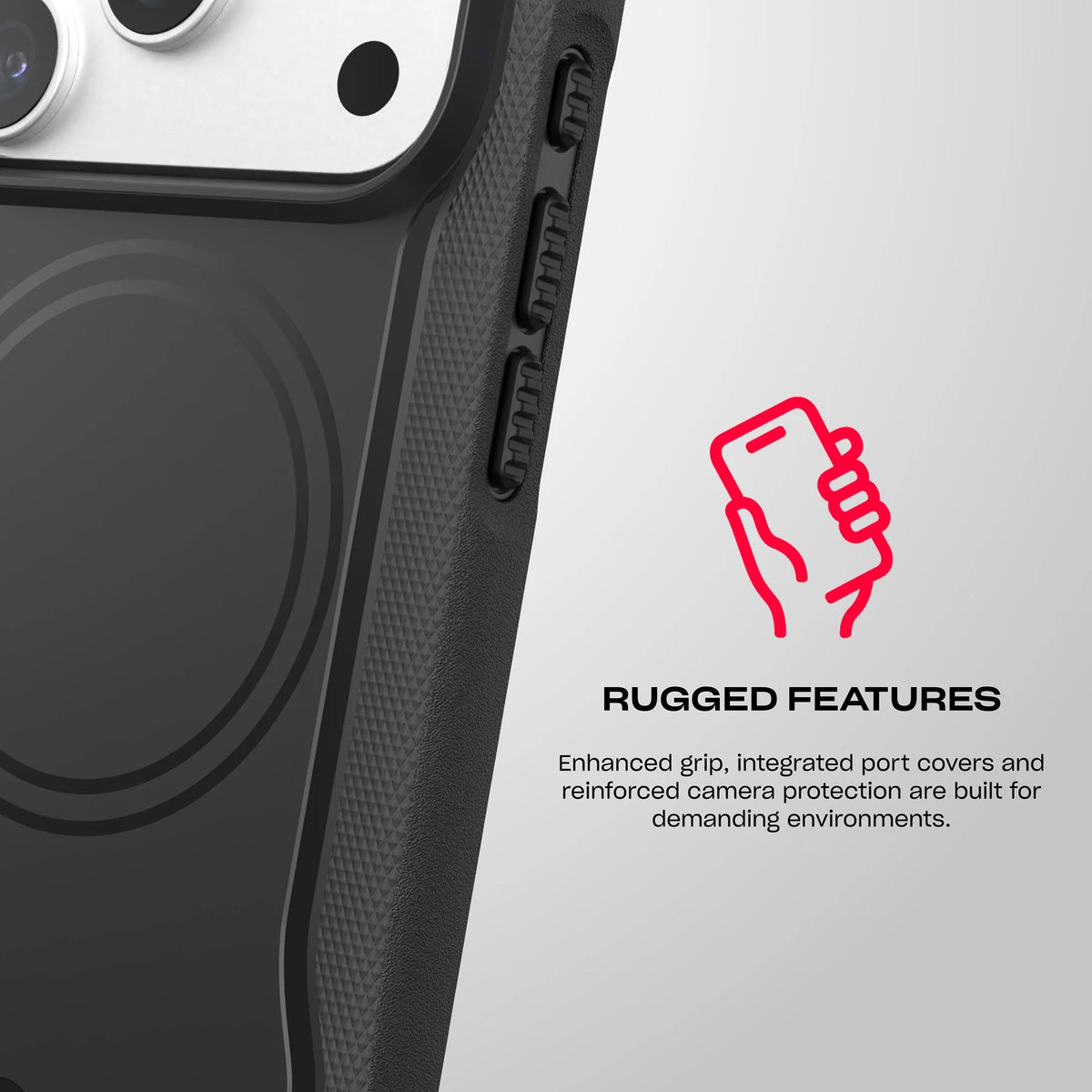 Tech21 EvoGuard Case with MagSafe & Holster for iPhone 18 Pro - Black
