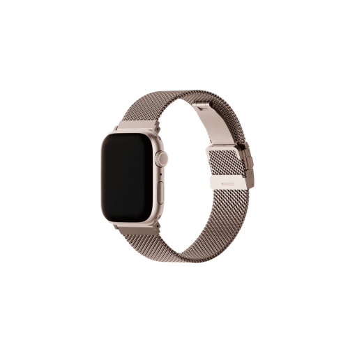 UNIQ DANTE PRO APPLE WATCH SELF-ADJUSTABLE MESH STEEL BAND 49/46/45/44MM - METALLIC ROSE