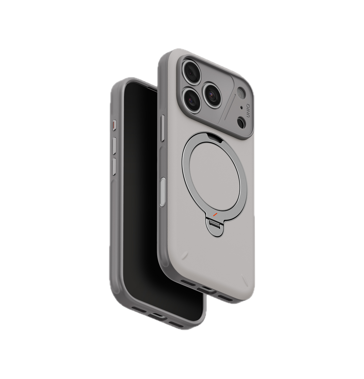 UNIQ HYBRID IPHONE 18 PRO ELIX WITH 360 ROTATING KICKSTAND - CLOUD STONE