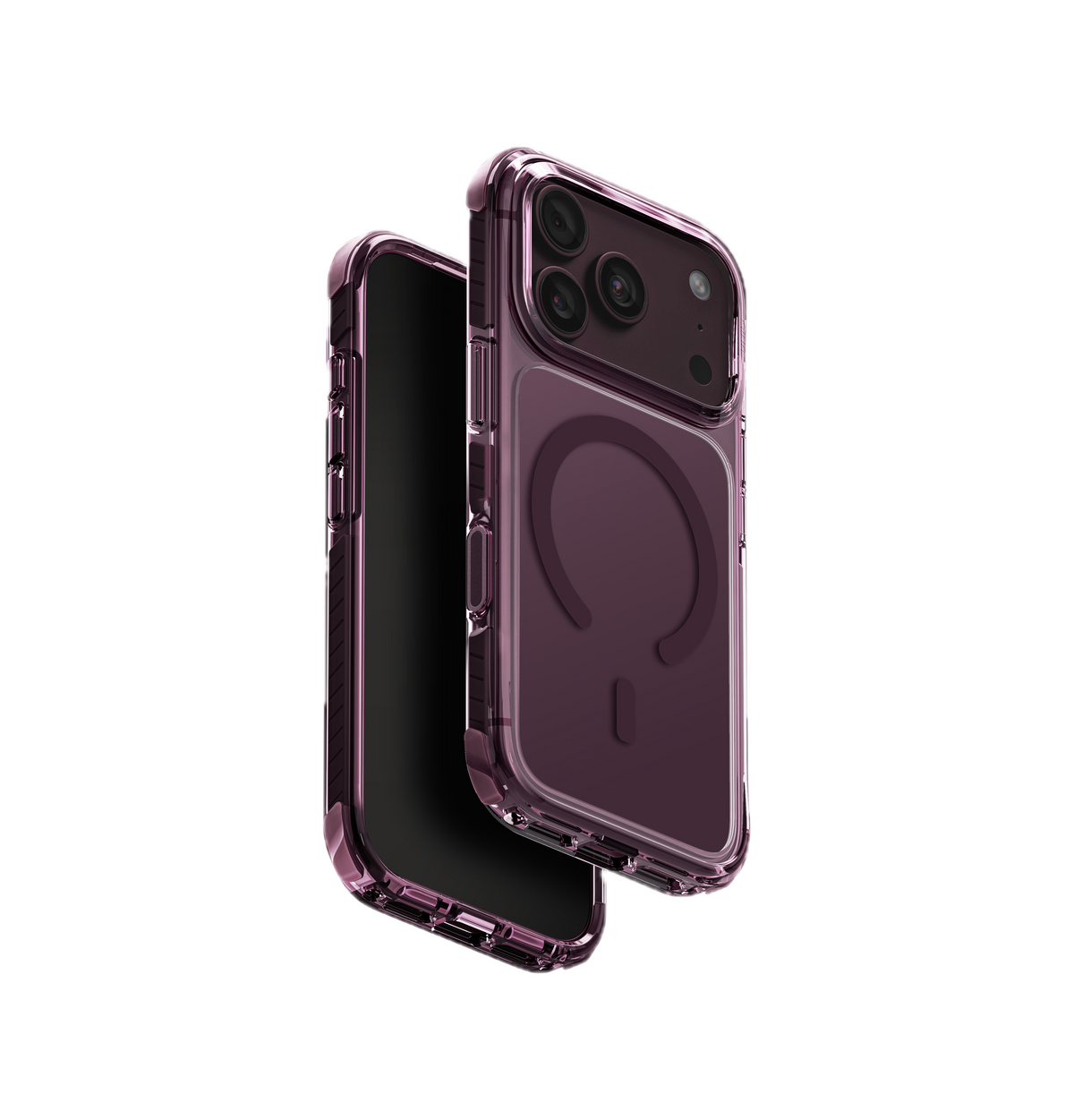 UNIQ HYBRID IPHONE 18 PRO MAGCLICK CHARGING COMBAT - DEEP BURGUNDY