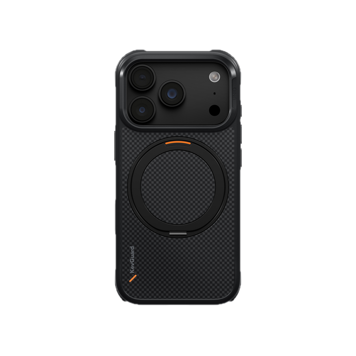 UNIQ HYBRID IPHONE 18 PRO MAGCLICK CHARGING KEVA MŌV - CARBON BLACK