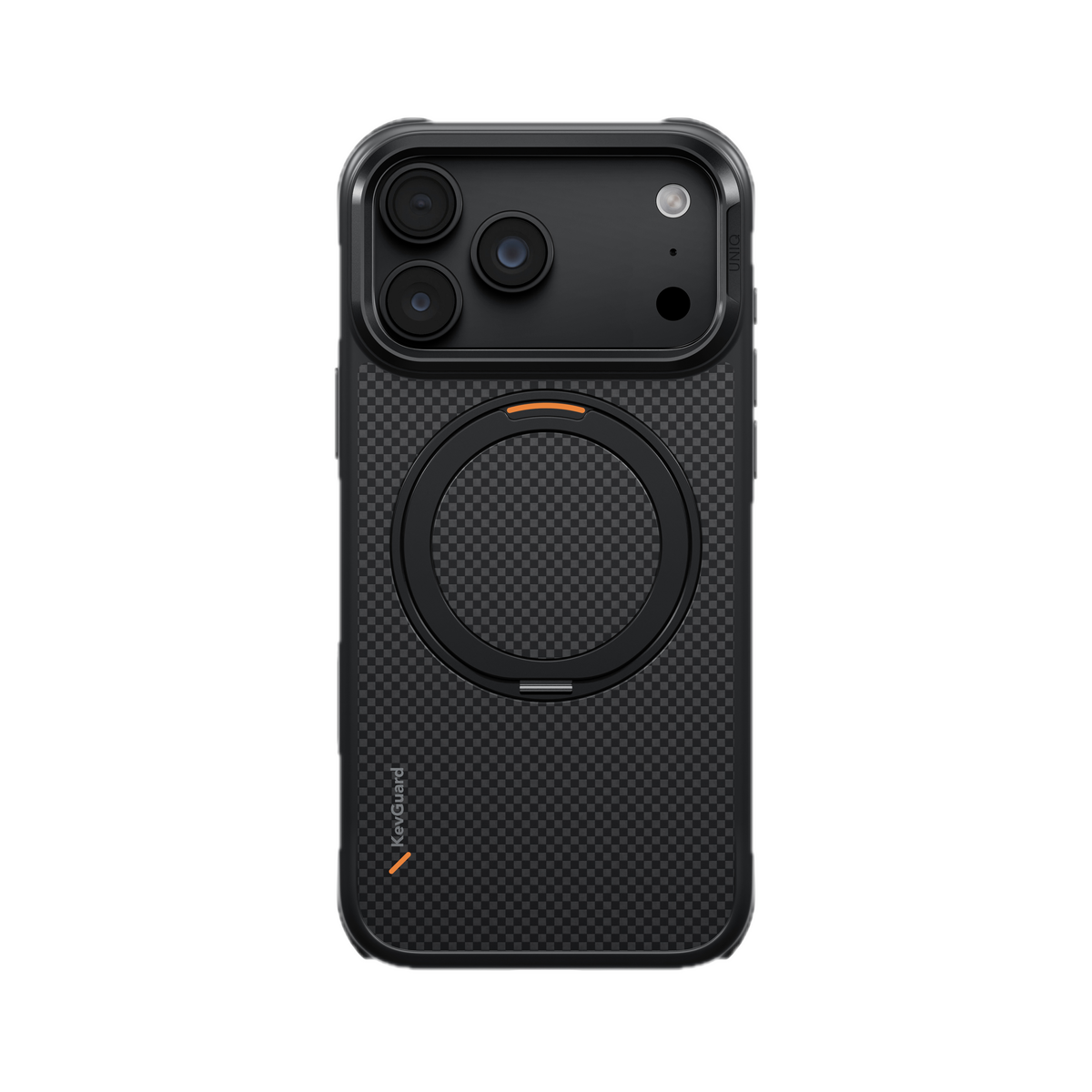 UNIQ HYBRID IPHONE 18 PRO MAX MAGCLICK CHARGING KEVA MŌV - CARBON BLACK