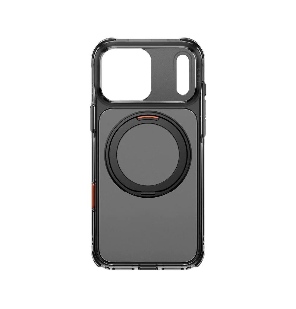 UNIQ HYBRID IPHONE 18 PRO SWIVIX WITH 360 ROTATING KICKSTAND - CARBON BLACK