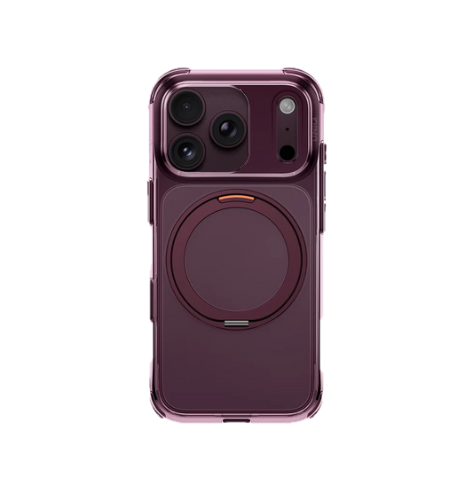 UNIQ HYBRID IPHONE 18 PRO SWIVIX WITH 360 ROTATING KICKSTAND - DEEP BURGUNDY