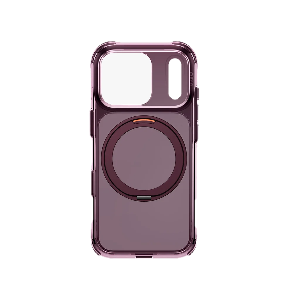 UNIQ HYBRID IPHONE 18 PRO SWIVIX WITH 360 ROTATING KICKSTAND - DEEP BURGUNDY