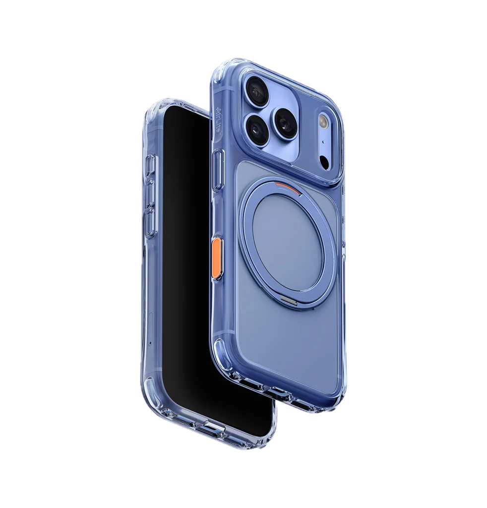 UNIQ HYBRID IPHONE 18 PRO SWIVIX WITH 360 ROTATING KICKSTAND - POLAR BLUE