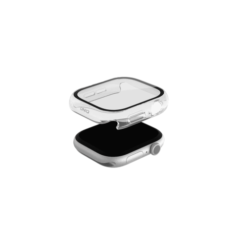 UNIQ NAUTIC WATCH CASE WITH IP68 WATER-RESISTANT TEMPERED GLASS SCREEN PROTECTION 46MM - DOVE (CLEAR)