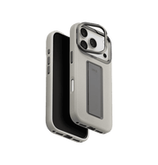 جراب UniQ Heldro Pro FlexGrip من الجلد الصناعي لهاتف iPhone 17 Pro - طيني