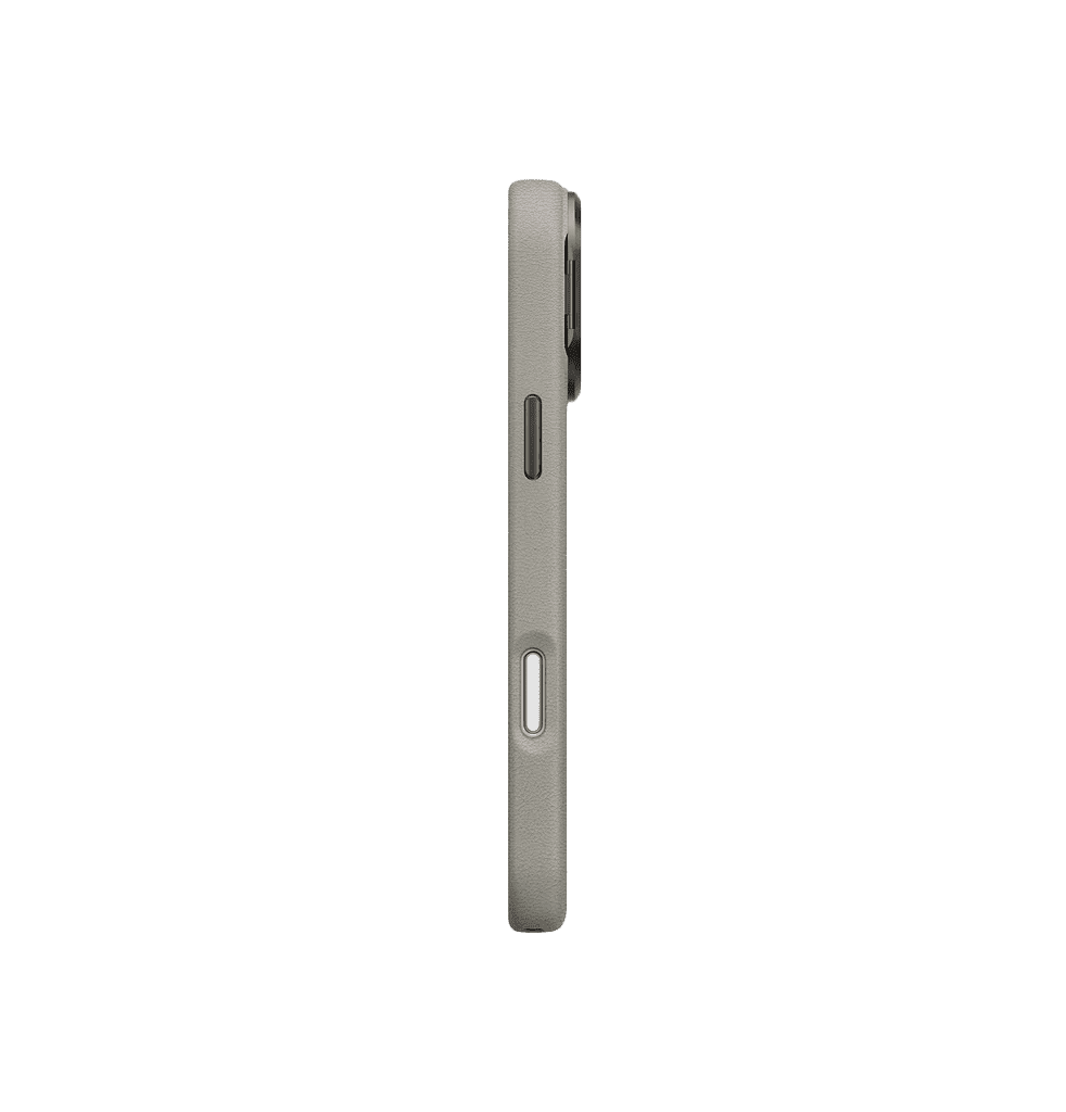 جراب UniQ Heldro Pro FlexGrip من الجلد الصناعي لهاتف iPhone 17 Pro Max - طيني
