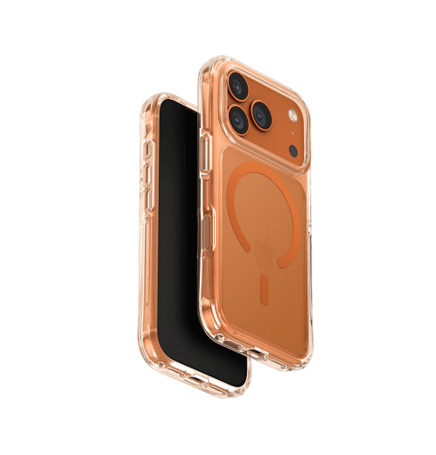 Uniq LifePro Xtreme Anti-Fingerprint Slim Hybrid Case with MagClick Compatibility for iPhone 17 Pro - Orange