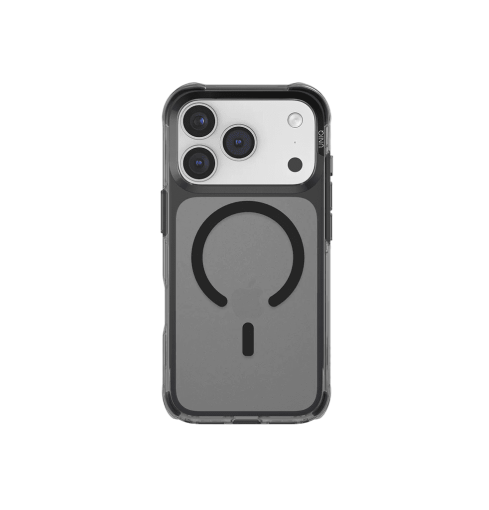 Uniq LifePro Xtreme Anti-Fingerprint Slim Hybrid Case with MagClick Compatibility for iPhone 17 Pro - Smoke