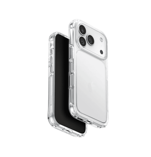 جراب UniQ LifePro Xtreme True Clarity الهجين النحيف بزوايا AirLite™ المنحنية لهاتف iPhone 17 Pro Max - شفاف