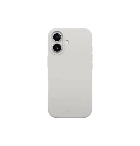 Uniq Lino Hybrid Silicone Case with MagClick Compatibility for iPhone 17 - Mist Grey