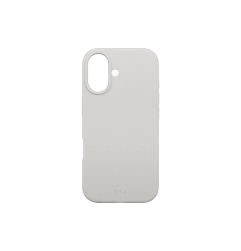 Uniq Lino Hybrid Silicone Case with MagClick Compatibility for iPhone 17 - Mist Grey