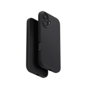 جراب UniQ Lino الهجين المصنوع من السيليكون والمتوافق مع MagClick™ لهاتف iPhone 17 - رمادي