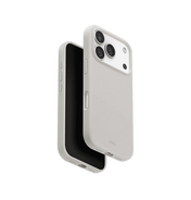 Uniq Lino Hybrid Silicone Case with MagClick Compatibility for iPhone 17 Pro - Mist Grey