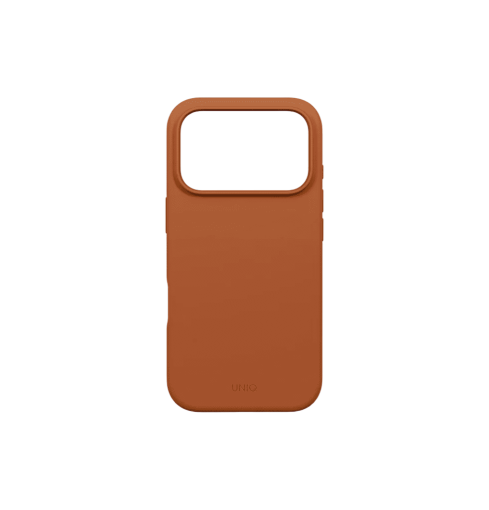 Uniq Lino Hybrid Silicone Case with MagClick Compatibility for iPhone 17 Pro - Sunset Orange