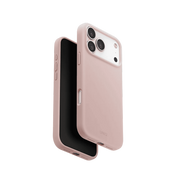 Uniq Lino Hybrid Silicone Case with MagClick Compatibility for iPhone 17 Pro Max - Blush Pink