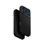 جراب UniQ Lyden الفاخر من الجلد الصناعي لهاتف iPhone 17 Pro Max - أسود