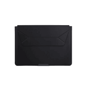 Uniq Oslo Laptop Sleeve with Foldable Stand Up to 14” - Jet Black