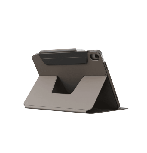 جراب Uniq Rovus Snapmount المغناطيسي القابل للفصل والدوران 360 درجة لجهاز iPad 11 بوصة A16 (2025) و10.9 بوصة الجيل العاشر (2022) - رمادي