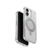 جراب Uniq Swivix 360 الدوار المزود بحامل لهاتف iPhone 17 - شفاف