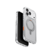 جراب UniQ Swivix 360° بحامل دوّار لهاتف iPhone 17 Pro Max - شفاف