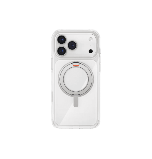 جراب UniQ Swivix 360° بحامل دوّار لهاتف iPhone 17 Pro Max - شفاف