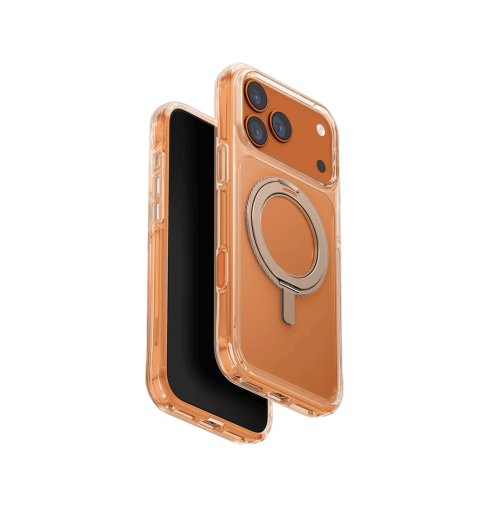 جراب UniQ Swivix 360° بحامل دوّار لهاتف iPhone 17 Pro Max - ذهبي