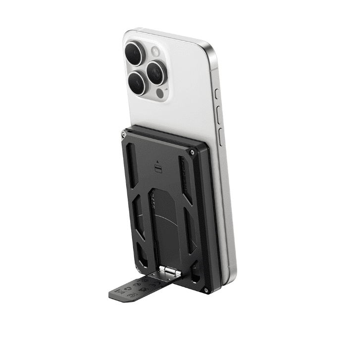 VEGER X5 6-in-1 5000mAh WalletTrack Power Bank with Find My - Black