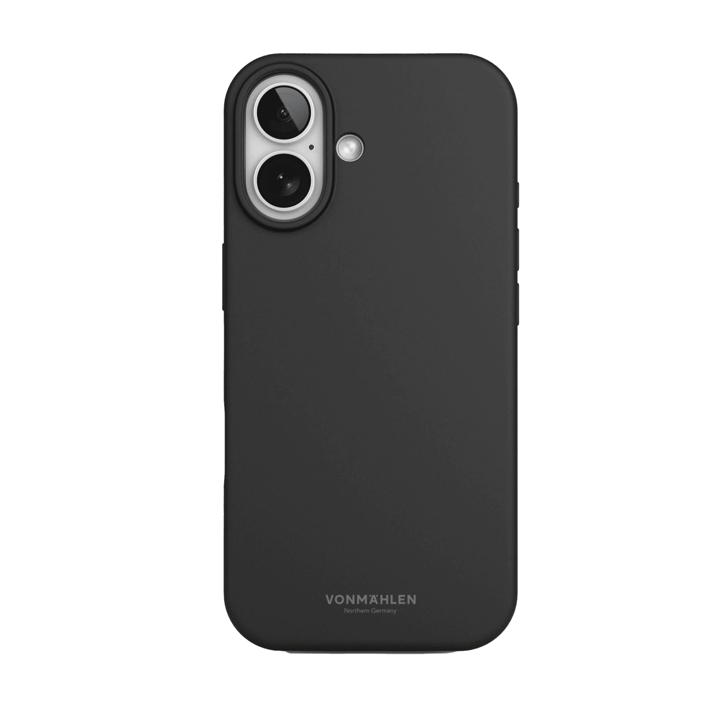 جراب Vonmahlen من السيليكون الناعم لهاتف iPhone 17 - أسود