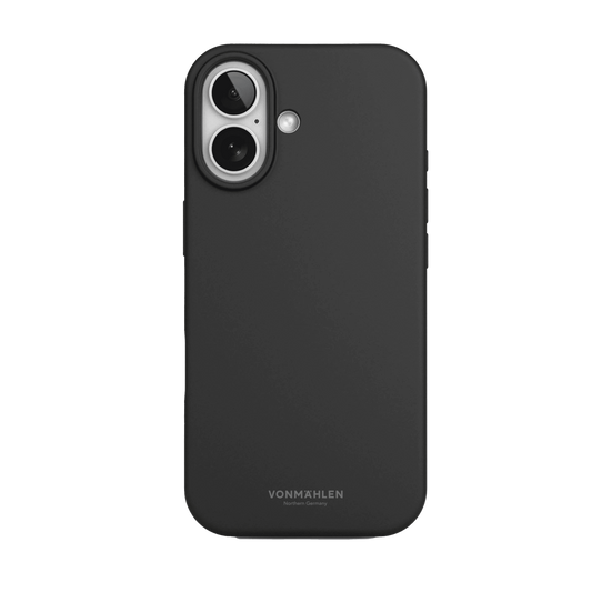جراب Vonmahlen من السيليكون الناعم لهاتف iPhone 17 - أسود