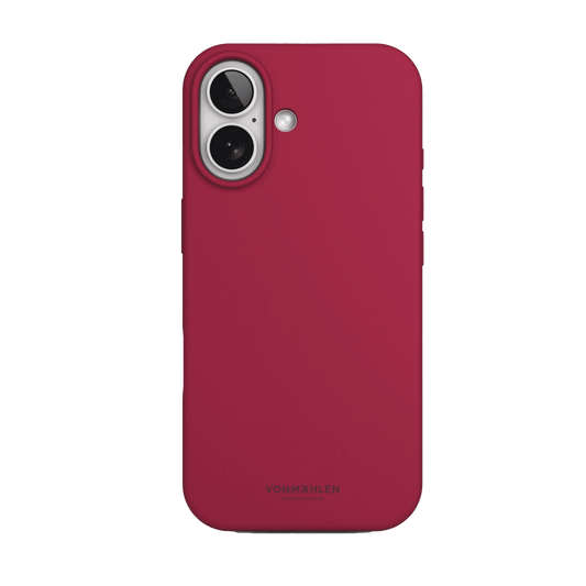 جراب سيليكون ناعم من Vonmahlen لهاتف iPhone 17 - أحمر