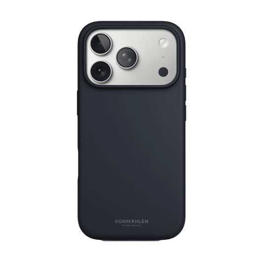 جراب سيليكون ناعم من Vonmahlen لهاتف iPhone 17 Pro - لون كحلي