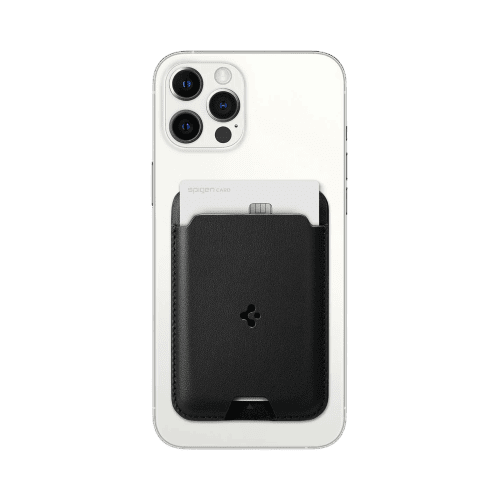 حامل بطاقات Spigen Valentinus MagSafe (MagFit) - أسود