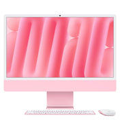 Front display perspective of the 24-inch iMac Retina 4.5K M4 10-core CPU 256GB Pink at Tradeline.