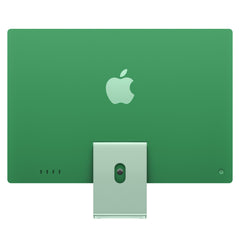 Rear panel view highlighting the green aluminum back of the 24-inch iMac M4 512GB from Tradeline.
