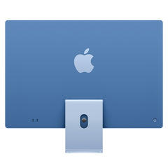 Rear view showing the vibrant finish of the 24-inch iMac Retina 4.5K M4 256GB Blue from Tradeline.