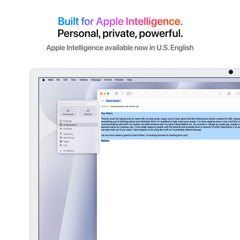 Infographic of Apple Intelligence performance on the 24-inch iMac M4 256GB Silver from Tradeline.