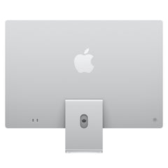Sleek back view of the 24-inch iMac Retina 4.5K M4 256GB Silver desktop from Tradeline.